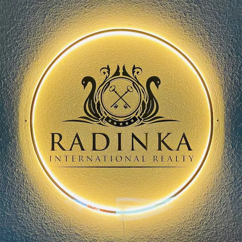 Professional Manufacturer Stainless Steel Halo Lit Signage Backlit Letter Sign Metal Face Channels Signs