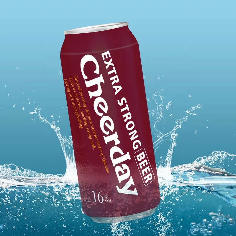 Cheerday 16%vol Extra Strong Can Lager Beer alcoholic beverage drink