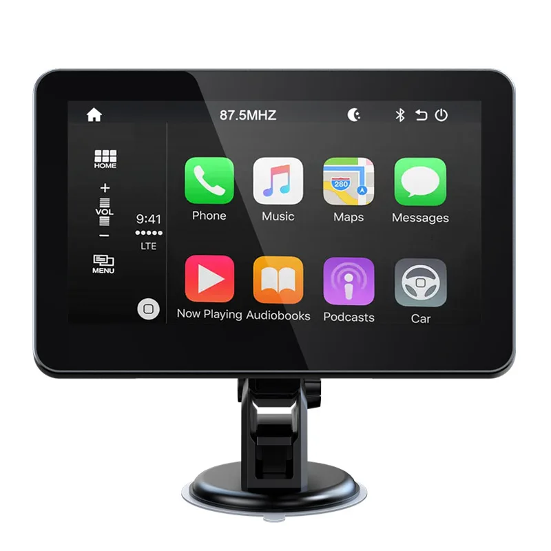 3.5Mm Aux Wifi Wireless Touch Screen For Apple Carplay Android Auto Handsfree Car Kit  7 Inch Car Mp5 Player Fm Transmitter