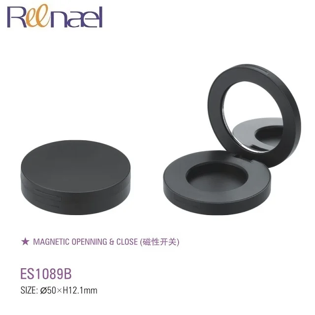 Empty makeup diameter 27mm 36mm magnetic jar pink single eyeshadow containers