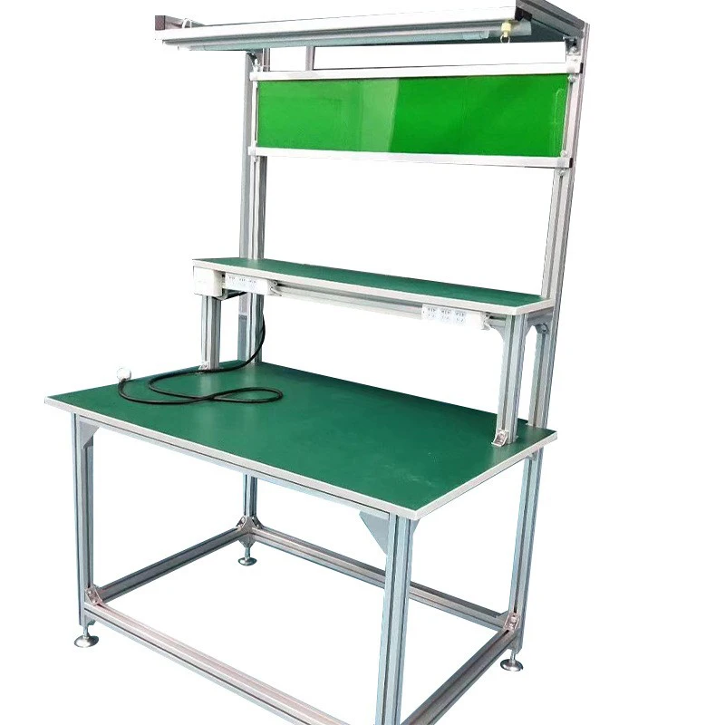Customized And Easily Control Anti-static Esd Desktop Workshop Assembly Line Packaging Workbench Customization