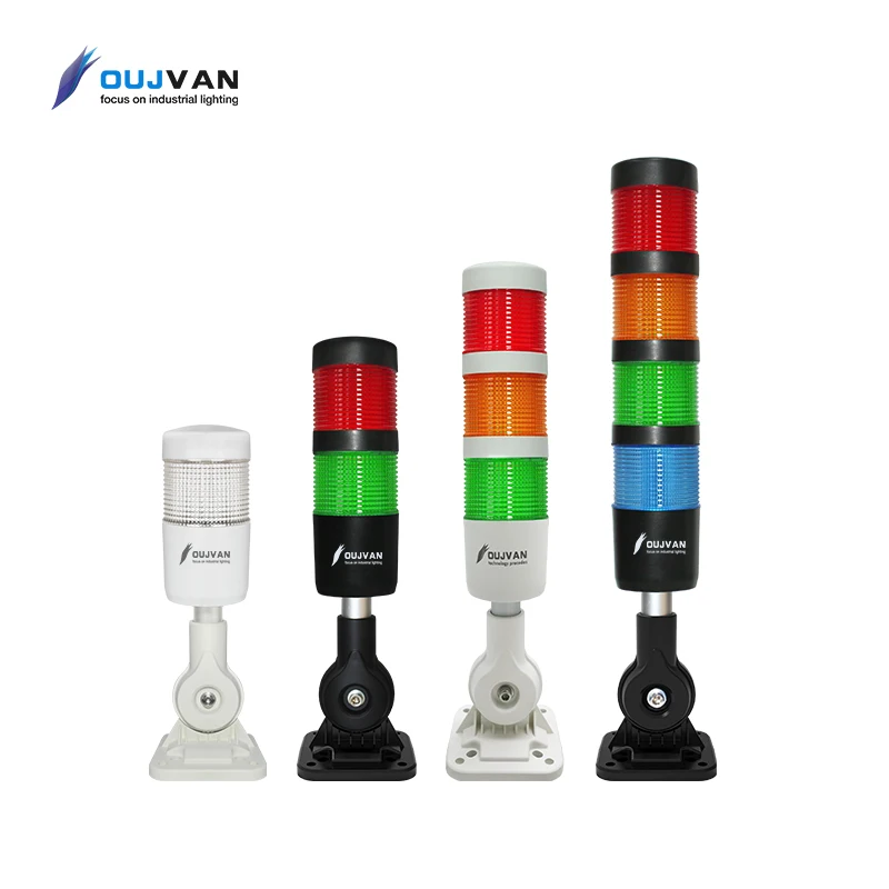 Hot Selling Waterproof Foldable Machine Tool 24v LED Multi Indicator Warning Light with Buzzer