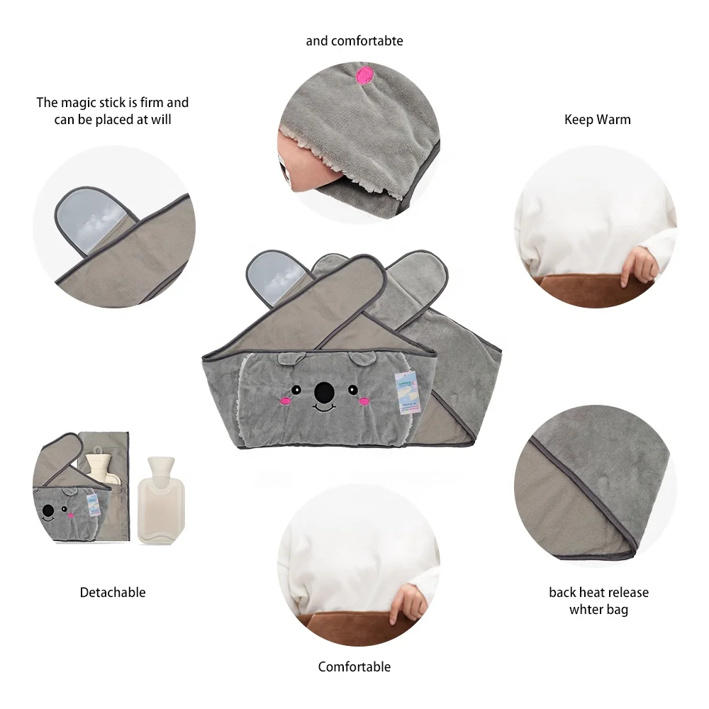 The most popular European waist belt hot water bottle with belt for abdomen