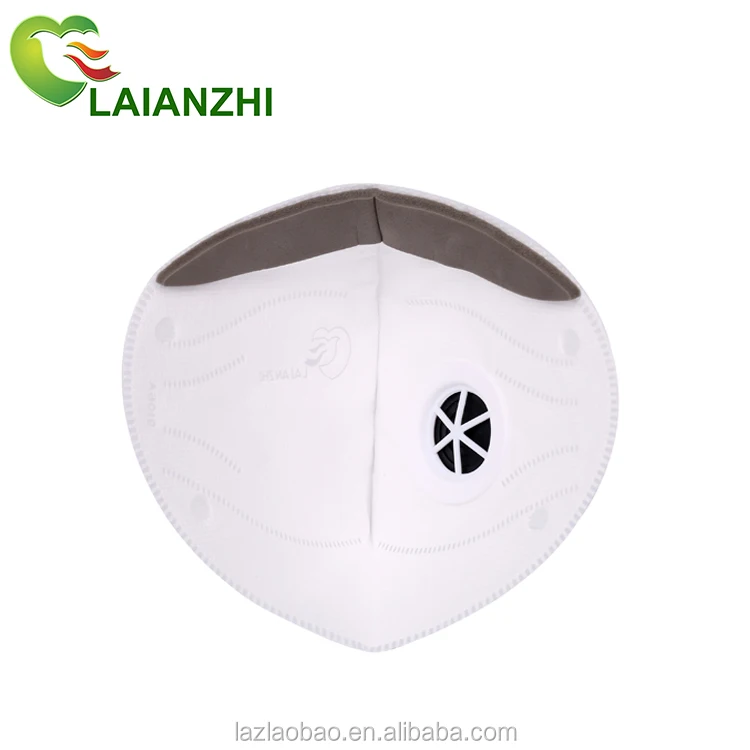 CE FFP3 LAIANZHI Flat Fold Respirator KP312 Mask with Valve Protective Dust Mask Factory Price High Quality Protect Dustproof