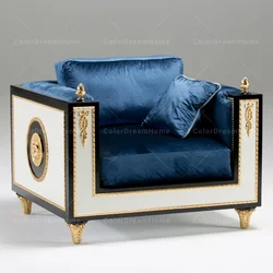 European living room sofa furniture set royal luxury double sofa