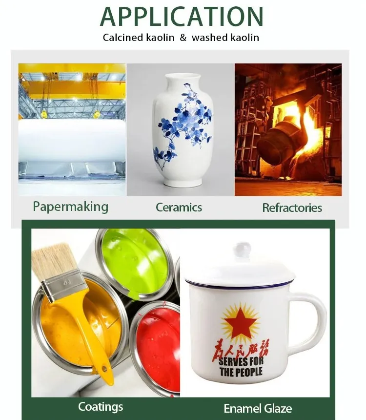 400 mesh kaolin powder for paper making