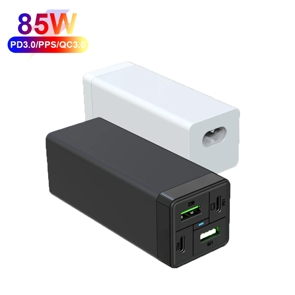 85W GaN Tech Laptop PD 3.0 Travel Smartphone USB C Fast Mobile Charger For Macbook for iPhone