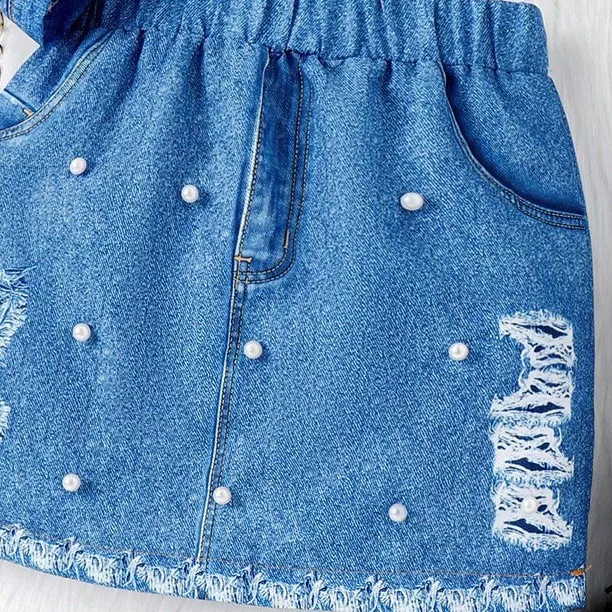 Children Kids Clothes Luxury Set Sweet Casual Summer 2 Piece Toddler Baby Kids Girls Boutique Clothing Sets 4-7y Skirt for girls