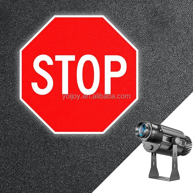 Yoijoys Gobo Projector for Safety Application in Production Warehouse Heavy Traffic Area Logo Warning Projection Light