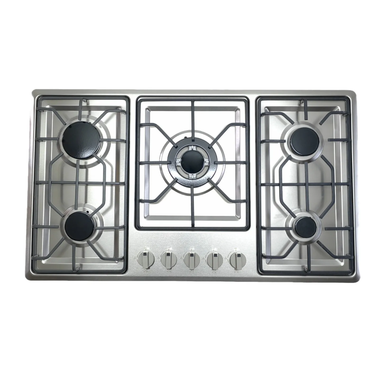 Popular Manufacturer China Gas Stove Household Built In 5 Burner Gas Hob with 5 wok burner