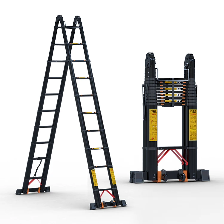 Extension ladder Multi Usage Aluminium Household Indoor Daily Use Work stair ladder Telescopic 4 step ladder