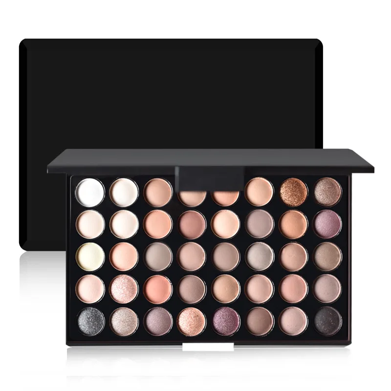 40 Colors Custom Logo Eyeshadow Pigment Earth Color Pearlescent Matte Eye Shadow Private Label Eyeshadow Palette