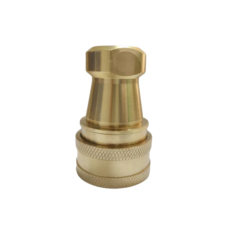High Corrosion Resistance gas-Liquid Hydraulic KZD standard both valve brass double Shut-Off  Quick Couplings