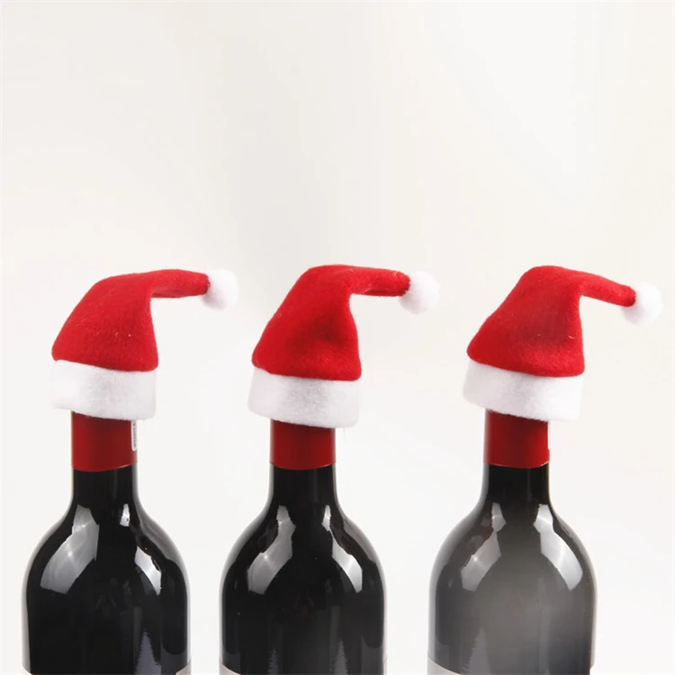 Christmas gift accessory Wine Bottle Small Hat Knife Fork Mini cap