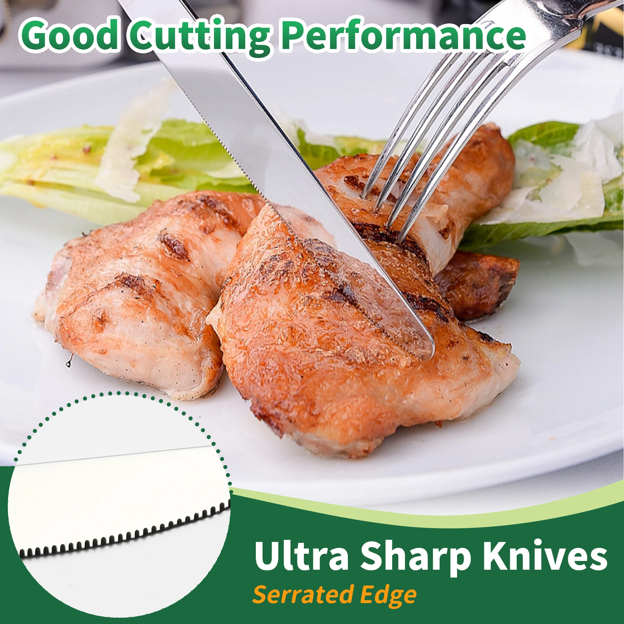 Silverware Posate Set Cuttlery Set Fork Spoon Knives Iso9001stainless Steel China Best Seller Restaurant Metal Minimalist Silver