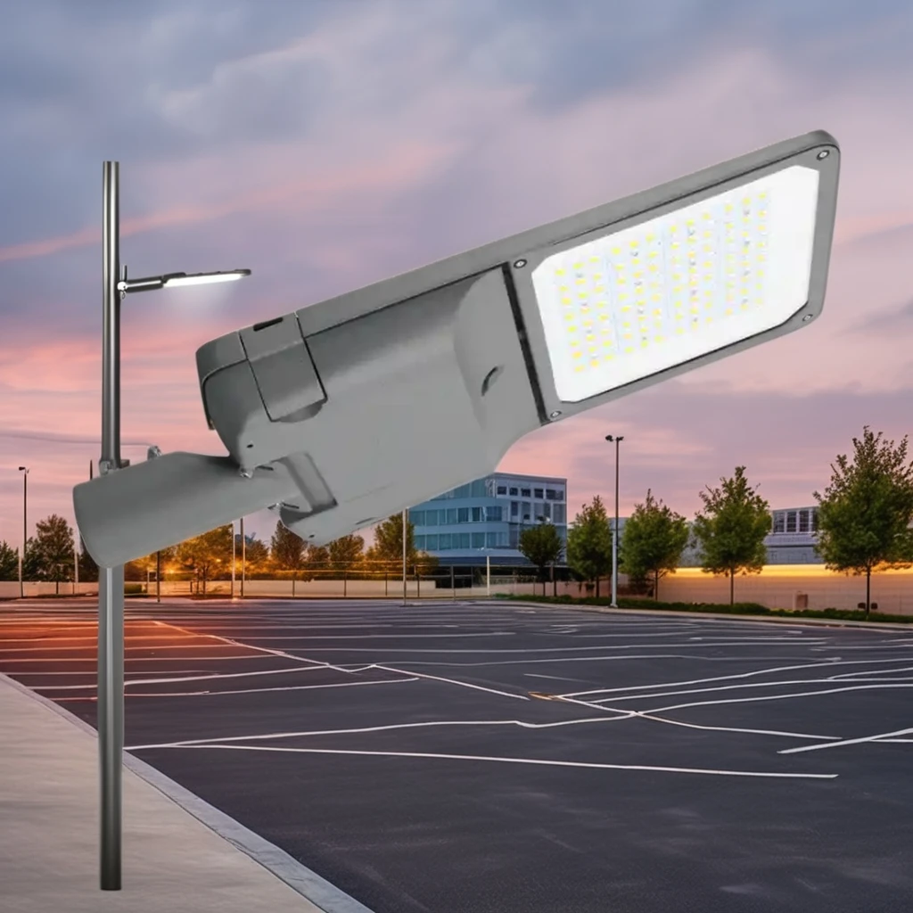 NEMA Zhaga D4i Smart City LED Parking Streetlight Die-Cast Aluminum Body Outdoor IP65 Rating Manufactured by Name Brand