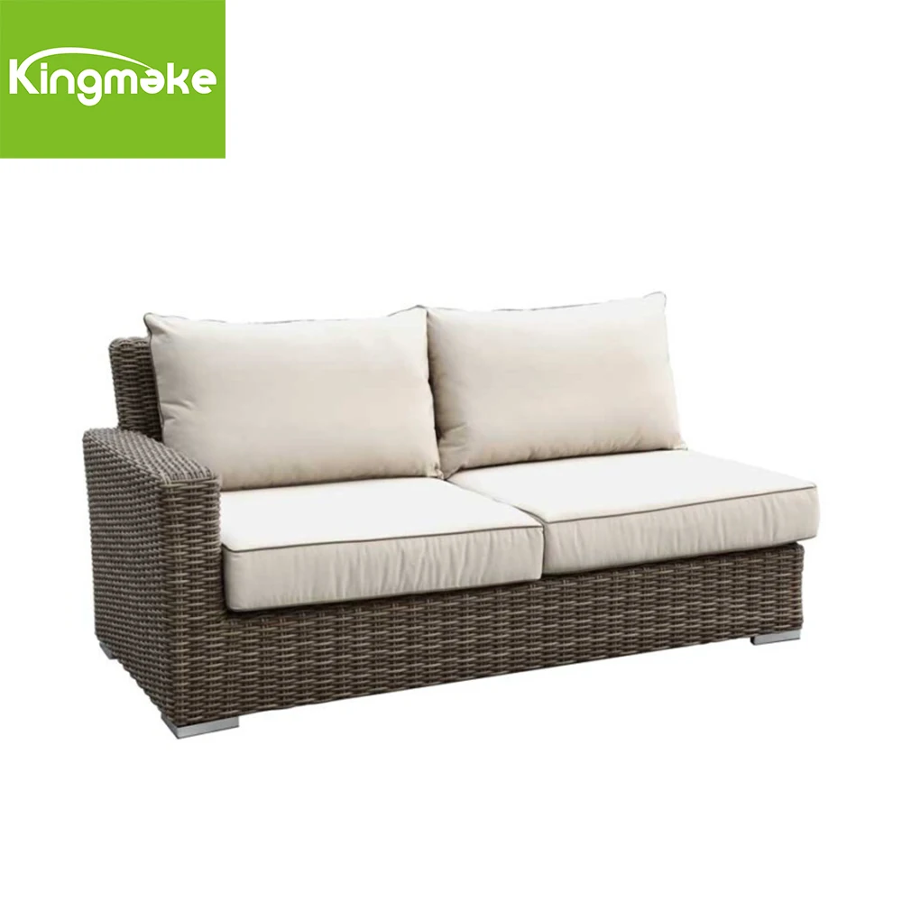 Factory Rattan Outdoor Wicker Patio Garden Sofa Furniture Fancy Sofa And Table Sets With Cushions