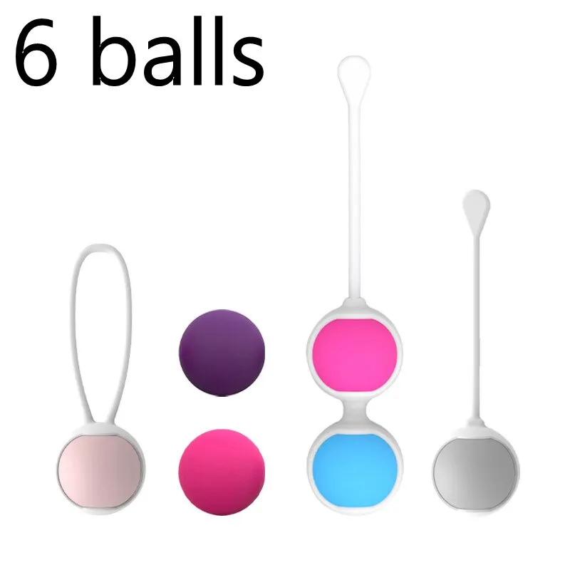 6 силиконовых шариков Кегеля Cupidlover, медицинские шарики Кегеля, вагинальный тренажер тазового дна