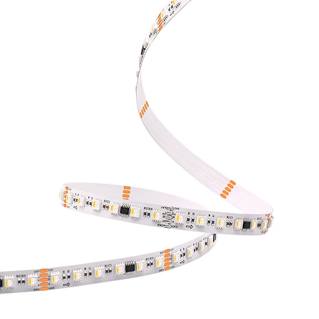 SMD5050 RGBW умный светодиодный светильник 84 СВЕТОДИОДА/м 24 В IP68 DMX512 беспроводное управление