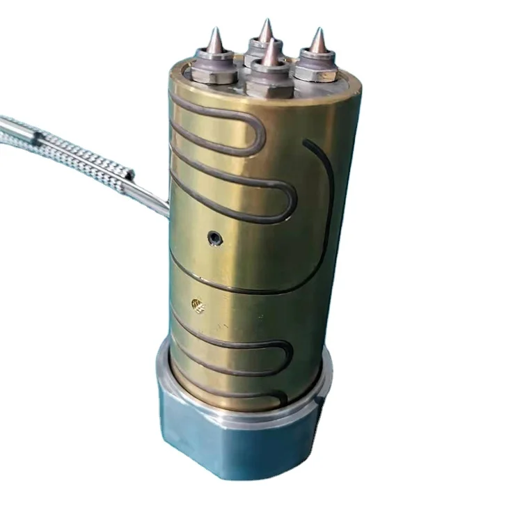 Multi-tips hot nozzle open gate hot runner system for drip irrigation plastic injection mold