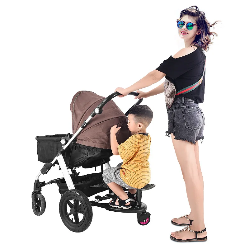 Hot Sale Baby Stroller For Brother Seat Two-child Magic Baby Trailer With Mom and Dad Travel System Product
