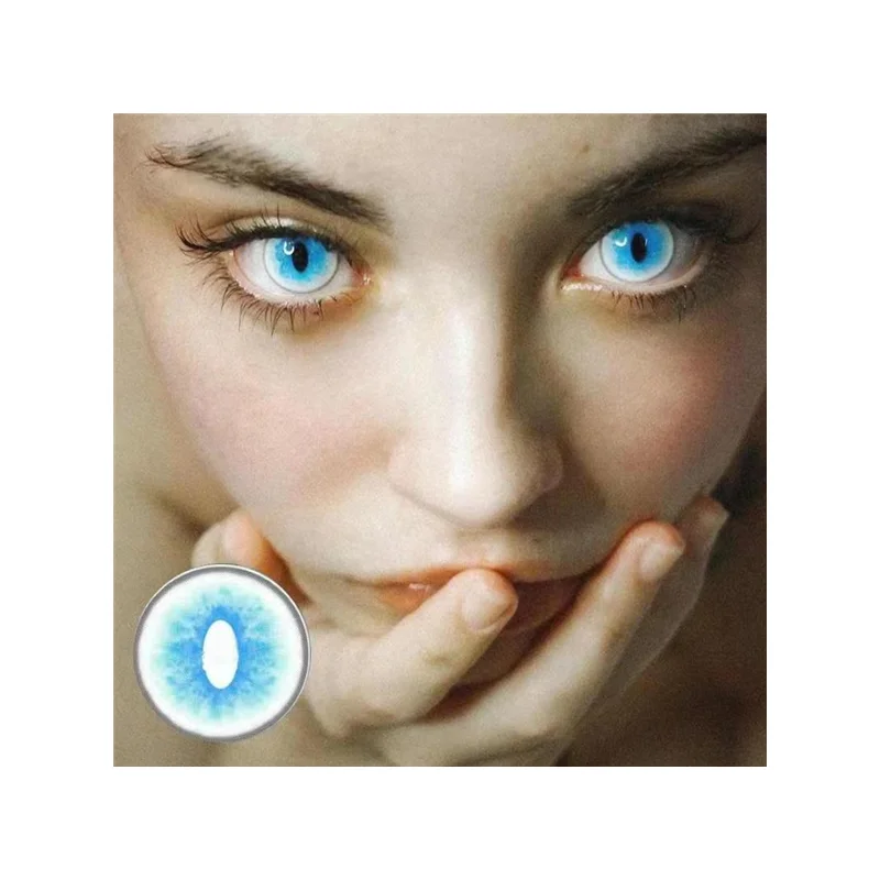 Красивые контактные линзы голубого цвета Косплей Контактные линзы Хэллоуин цветные контактные линзы глаз
