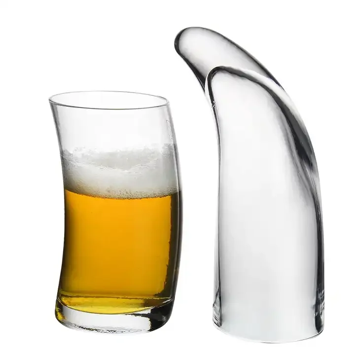 2019 Hot Sale Beer Cup Glass 600ml Horn Beer Glass