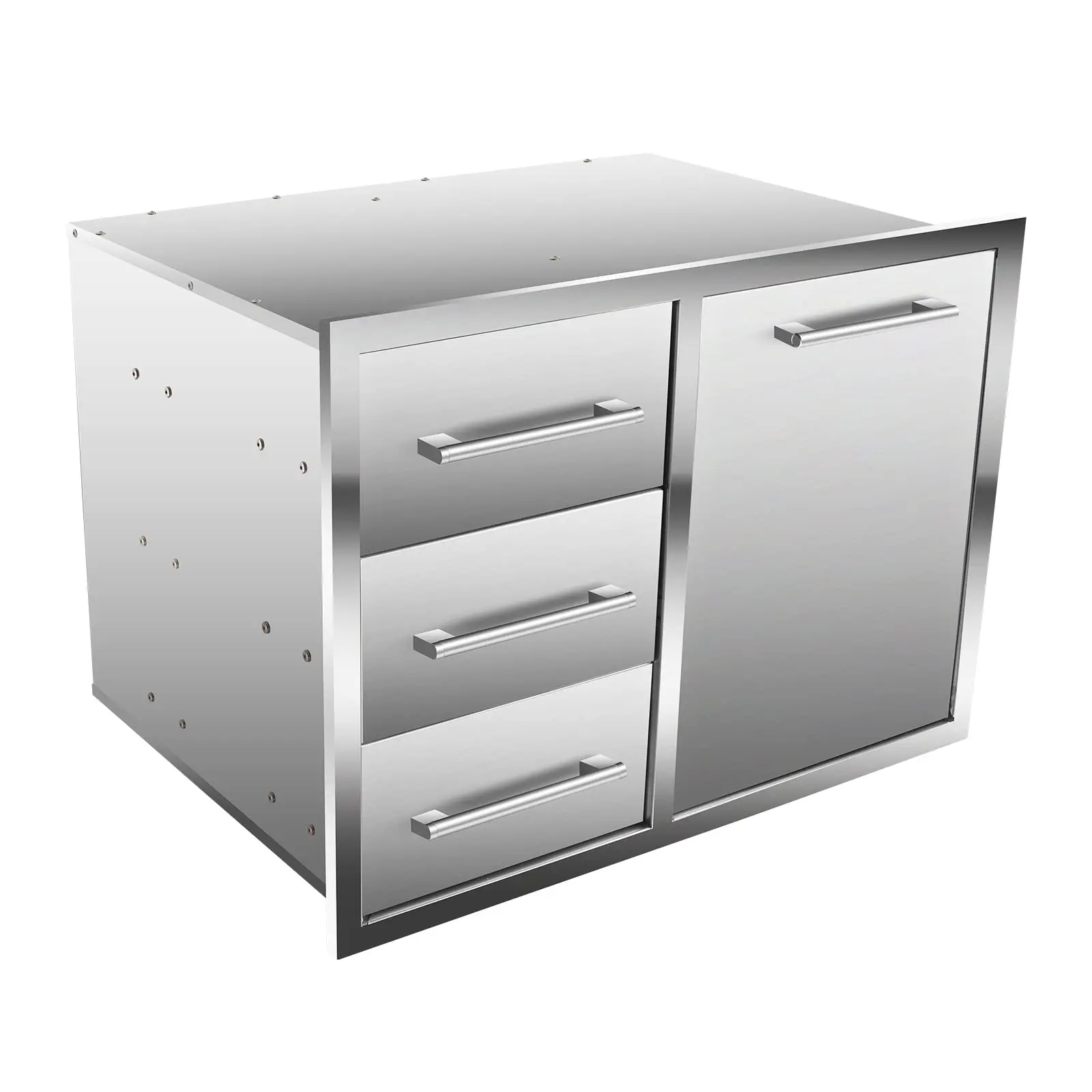 New Professional Outdoor Kitchen Door and Storage Drawer Combo Stainless Steel Kitchen Cabinet