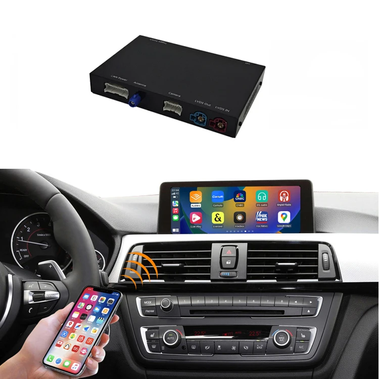 Оригинальная автомобильная ручка управления беспроводной Carplay Android Auto Retrofit Kit декодер для BMW 1 2 3 4 5 серий с системой NBT 2012-2017
