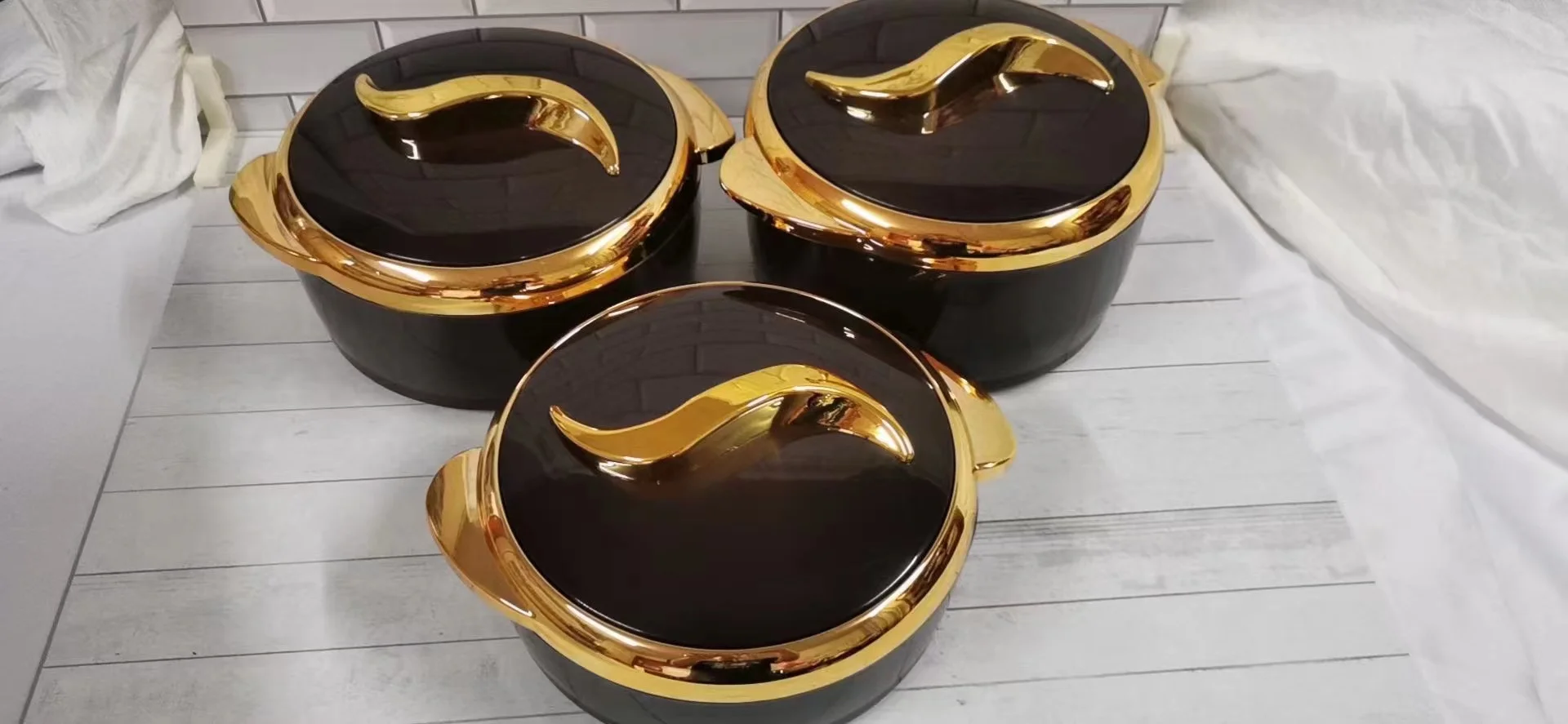 hot pot  Food Warmer 3PCS SET Party Food Warmer Set Lunch Box Container food warmer casserole stainless steel  (1.5L/2.0L/2.5L)