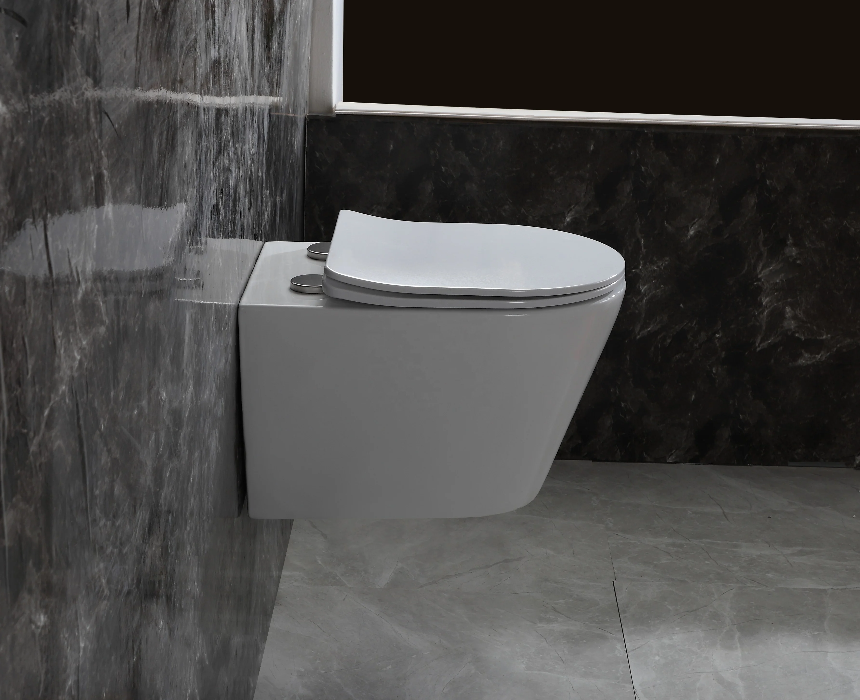 ZHONGYA Oem wall-hung toilet kit designer handicap marble Sanitary washdown toilet concealed cistern rimless wall hung wc toilet