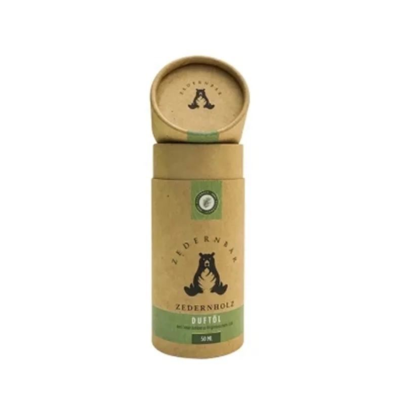 Customized Printing Eco Friendly Kraft Paper Tube Cosmetic Packaging Cardboard Box Gift/Food/Supplement Tube