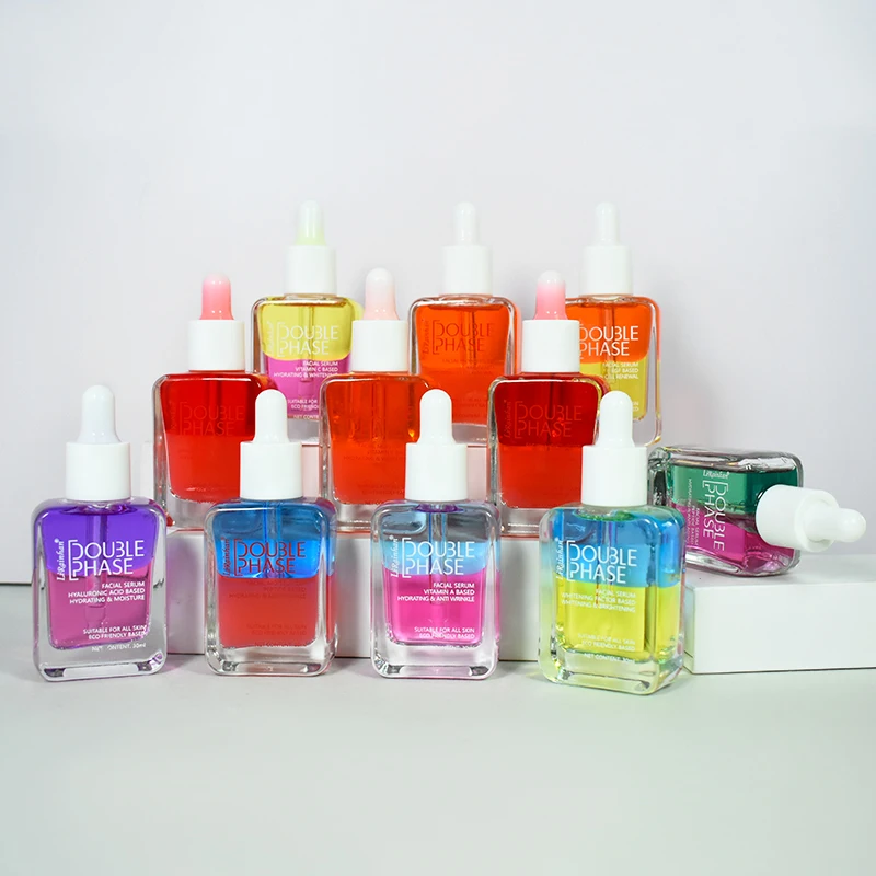 gold supplier of skin care products double phase face serum moisture and anti aging whitening wholesale price