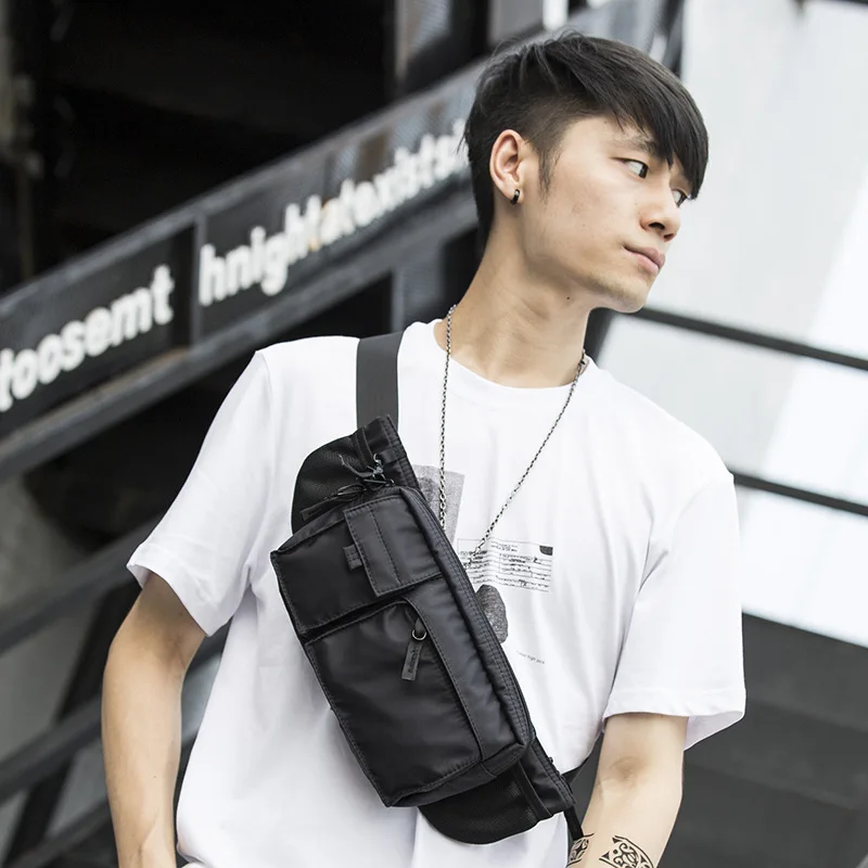 MB030 Fashionable waterproof utility chest bag designers waist bags fanny pack leisure sports men shoulder bag