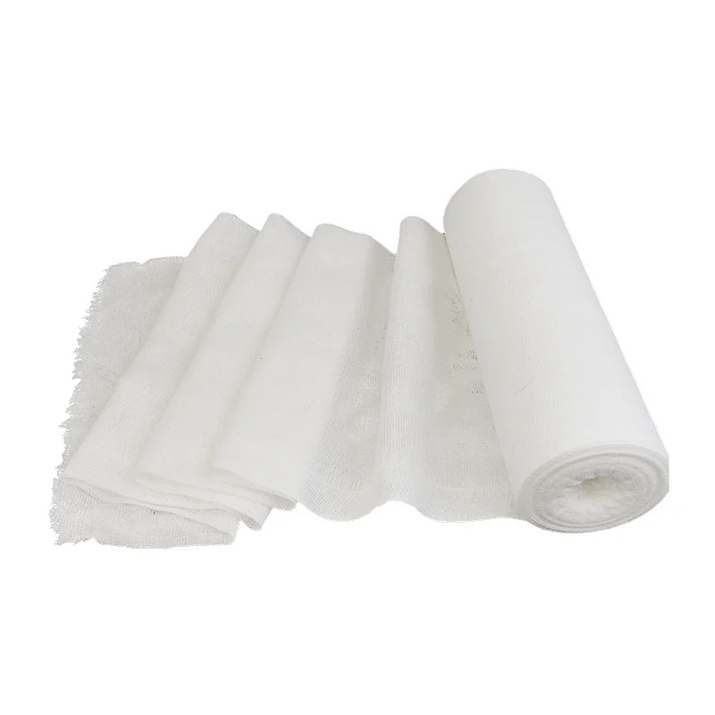 4ply 100 yards gauze big roll gauze raw material medical absorbent 1.2mx2000m 1000m large size surgical cotton jumbo gauze roll