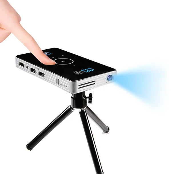 Встроенный аккумулятор мини-проекторы Портативный Карманный Android 9,0 ГБ/8 ГБ/16 ГБ/32 ГБ памяти 3D 4K