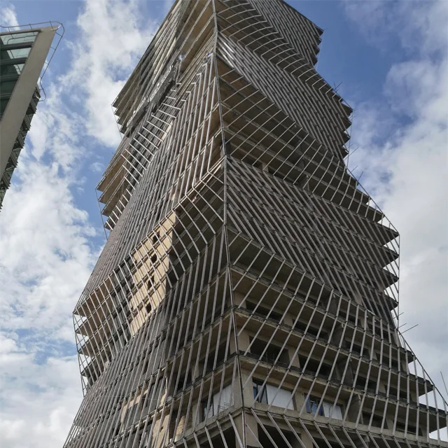 Unite Design Diamond Tower Curtain Wall parametric unitized curtain wall outdoor exterior wall system modern cladding aluminium