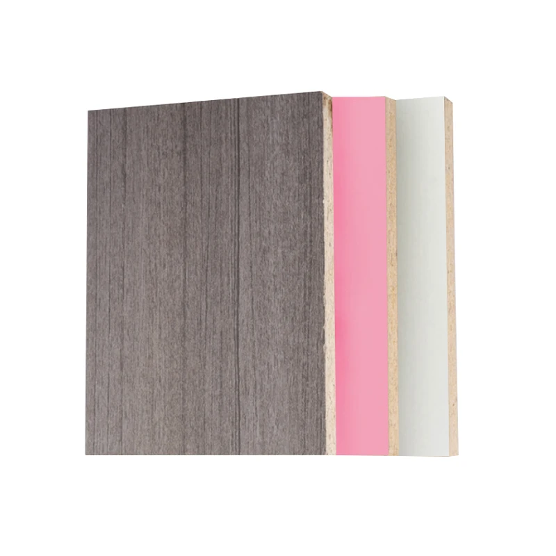 Double Sided pink Grey Color Laminated Melamine Mdf Board 15mm Semple (white Color
