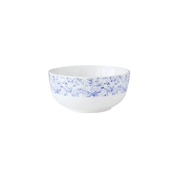 Classic 5.25 Inch Luxurious Ceramic Porcelain Noodles Bowl Modern Chinese Design Sustainable Feature Luxury Set Cereal Wedding
