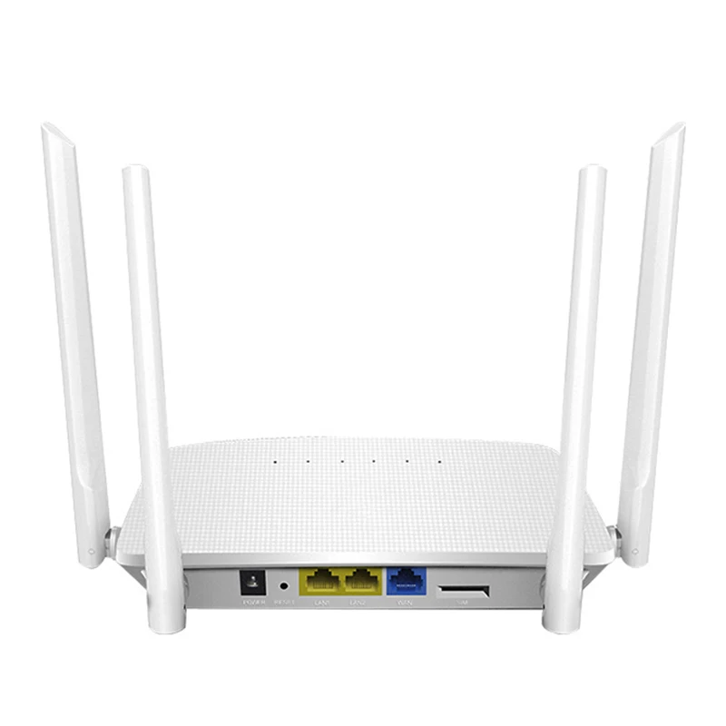 Высокоскоростной 4-антенный беспроводной домашний сигнал безопасности усиленный сигнал дисплей света настенный проникающий 4g Lte маршрутизатор