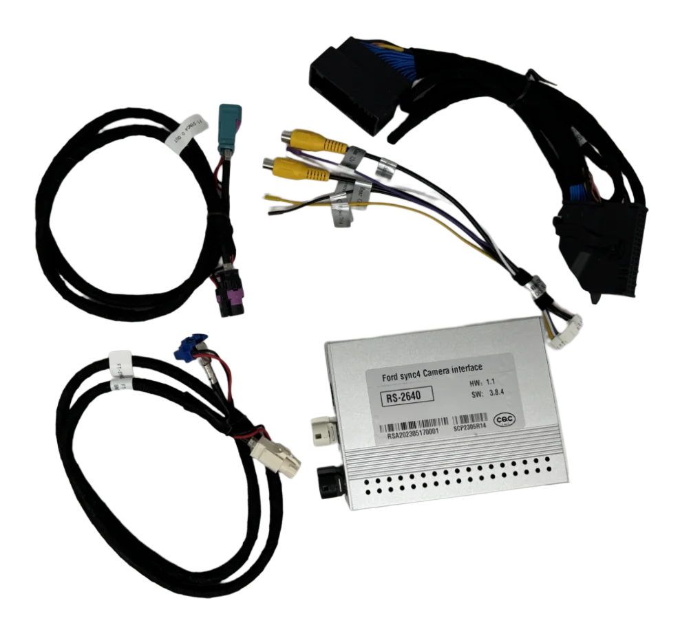 Front and Rear Camera Interface Input Adapter for Ford SYNC4 System