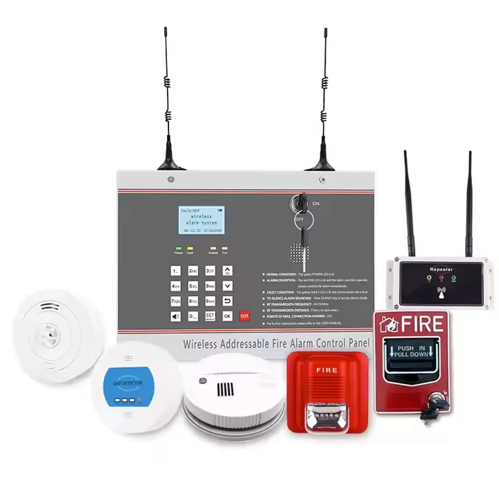 Wireless Addressable Fire Alarm System Wireless Addressable Fire Alarm Control Panel with Factory Price The Best Price