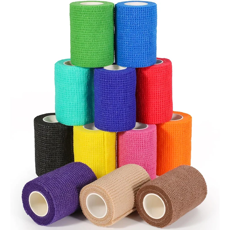 self adhesive wrap cohesive elastic bandage  Sports Physical Therapy Cohesive Bandage For Sport and Pet