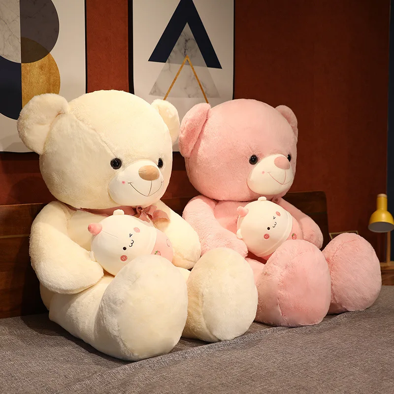 Customize Big Teddy Bear Plushies Toys with Boba Plushie Custom OEM Giant Bears Plush Toy 100 CM