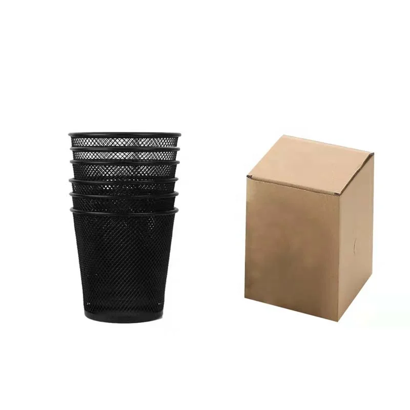 Office Stationery Conical Metal Mesh Wire Pencil Holder