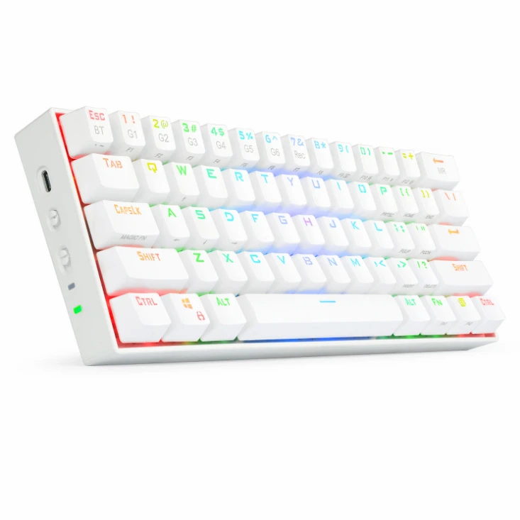 
Cheap Price OEM USB 87 Keys Mini Wired RGB LED Mechanical Gaming Keyboard For Gamer Desktop PC Computer 