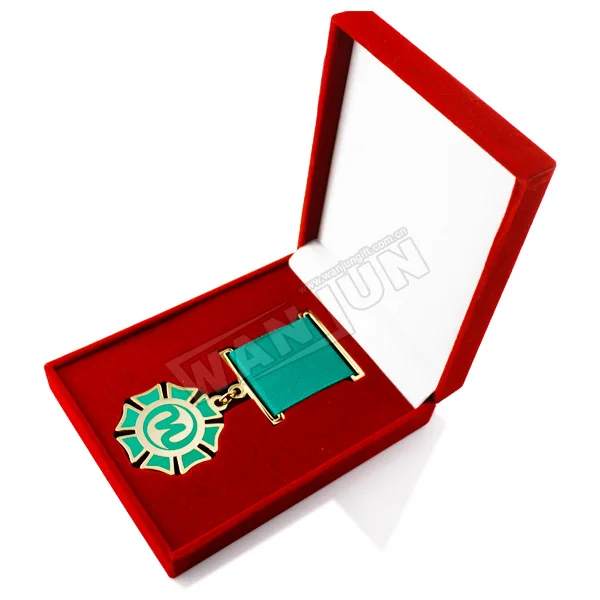custom cheap award medal and ribbon display box