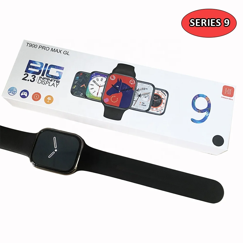 T900 Pro Max GL L GS Series 9 Smart watch 2.3 inch Fitness tracker Montre Reloj inteligente S9 Smartwatch t900 pro max Series 9