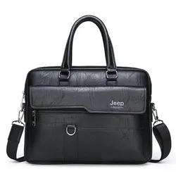 14 Inches Men Waterproof Custom Travel Business Messenger Laptop Bag Briefcase
