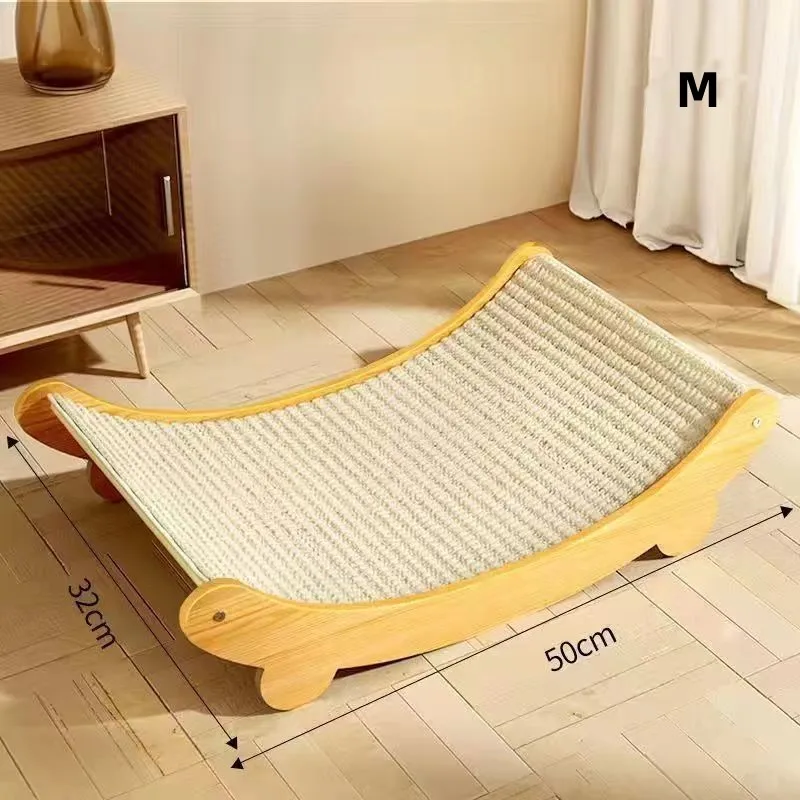 Kingtale 2 in 1 Cat Scratcher Cardboard Lounge Bed Cat Scratching Board Durable Board Pads Prevents Furniture Damage